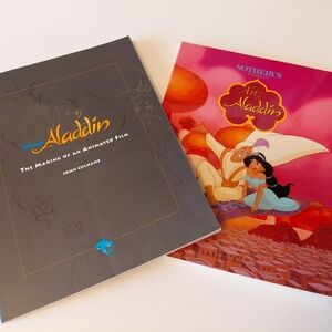 Disney's Aladdin Making of/Sothby's Art of Aladdin VTG 1992/1993 Set of 2